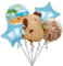 Capybara Aluminium Folie Ballon 5PCS Anime Party Dekoration Jungen Mädchen Geburtstag Part-y Dekoratio-n Thema Party- Kinderparty Dekoration Geburtstagsfeier Hochzeit Festival Ballon