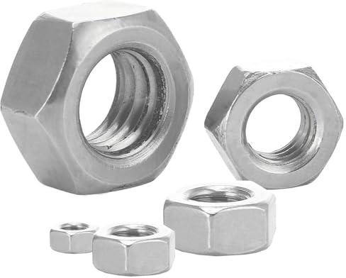 Sechskantmuttern M20 Edelstahl A2 200 Stück DIN 934 Muttern Edelstahlmuttern WIBTEC®