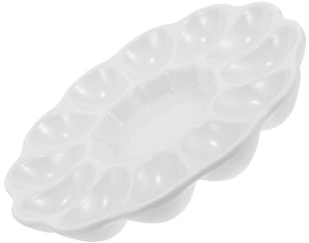CRILSTYLEO Bandeja Para Huevos De Pascua, Bandeja Para Huevos Rellenos, Bandeja Para Huevos Rellenos Para Fiestas, Portadores Para Huevos Rellenos, Contenedor Para Huevos Rellenos, Bandeja