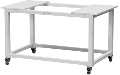 xTool Mobiler Arbeitsständer für P3 80W CO2 Laser. Robuster Stahlrahmen, Überlegene Stabilität, Leicht beweglich.