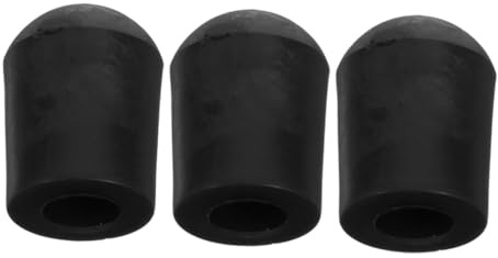 3 Stück Gummispitzen für Cello Endstift, Schwarz, Rutschfest | Gummi, Stabile Haftung, Leichte Montage, für Cello und Bass Endpin, Zubehör für Musikinstrumente