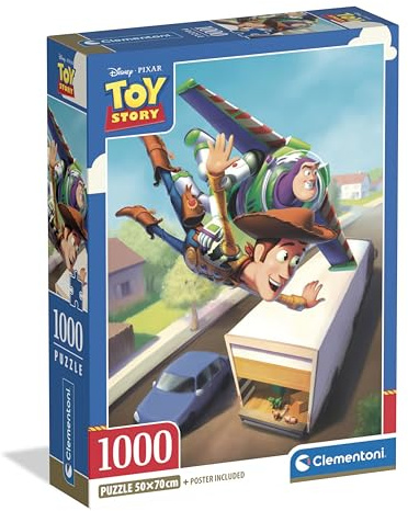 Clementoni Toy Story Puzzle 1000 Teile | Puzzle Erwachsene in 70 x 50 cm - Puzzle Erwachsene anspruchsvoll von Clementoni 37517