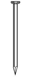 Alsafix - Pointe lisse en vrac tête plate (TP) 7,0 x 250 mm - 5 Kg - TP702501 Alsafix
