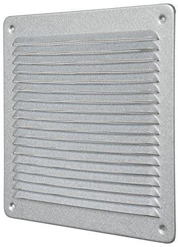 La Ventilazione LAR2323ZK Griglia Quadra da Sovrapporre, Aluzink, 228x228 mm