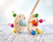 Selecta 62028 Roller, Schiebefigur, Schiebe-und Nachziehspielzeug aus Holz, 10 cm