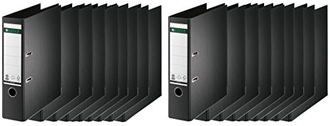 20 x LEITZ Qualitäts-Ordner 180° Hartpappe Nr. 1080-50 DIN A4, Rückenbreite 80 mm