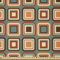 ABAKUHAUS Modern Stoff als Meterware, geometrisch Abgerundete, Microfaser Stoff für Dekoratives Basteln, 1M (230x100cm), Kadett Blau Zimt