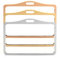 LanyardsTomorrow Porte-badge horizontal double face en aluminium pour 2 cartes CR80 86 mm 54 mm Doré