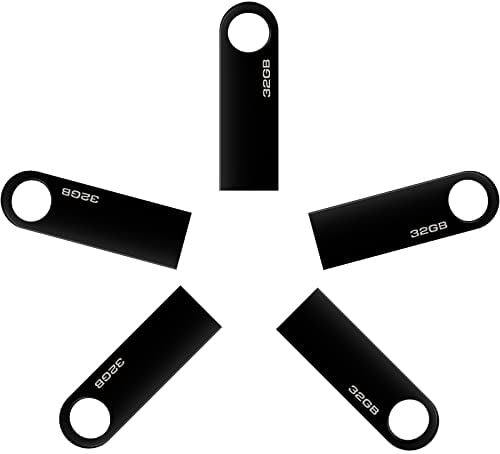 Chiavetta USB 32 GB, 5 Pezzi Mini Pen Drive 32 Giga Portatile USB Key Pennetta USB 32GB per PC, Laptop, ecc (32GB * 5PCS)