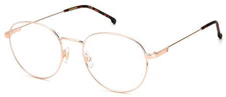 Carrera Brille mit Sehstärke in Gold & Kupfer für Unisex optional mit Sonnenbrillentönung oder Blaulichtfilter, Oval, gefertigt aus Metall, Modell: 716736262185 (inklusive Brillenetui)