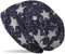 styleBREAKER Unisex Stoff Beanie Mütze mit Sterne Splat Style Print, Leichte Longbeanie mit Farbspitzer Muster 04024185, Farbe:Dunkelblau