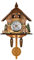 Verve Jelly Kuckucksuhr, traditionelle Schwarzwald-Chalet-Uhr, handgefertigt, Quarzuhr, Wanddekoration, Vintage-Pendeluhr für Schlafzimmer, Wohnzimmer, Schule, Büro