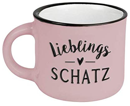 Grafik-Werkstatt Taza de café vintage | Mini taza de cerámica para regalar | Lieblingsschatz