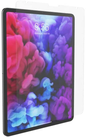 ZAGG InvisibleShield Glass+ VisionGuard - Protector de pantalla para Apple iPad Pro de 12.9 pulgadas (3ª y 4ª generación), protección contra roturas 3X, filtración de luz azul, mantiene la claridad