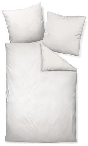 Traumschloss Bettwäsche »Flanell« 100% Baumwolle | besonders wärmend | 135x200 & 80x80 | opalgrau