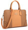 Dasein Damen-Handtaschen, zweifarbig, Colorblock, Handtaschen für Damen, Schultertasche, Arbeitstasche, 02braun/orange