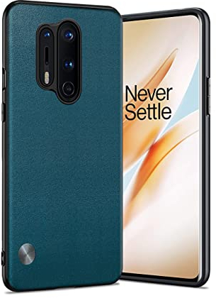 Puxssul für OnePlus 8 Pro Hülle, weiche TPU Kunstleder Hülle,Extrem leichte Ultraleichte Kameraschutz Lederhülle für OnePlus 8 Pro,Saphir