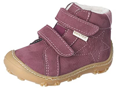 RICOSTA Baby Mädchen Lauflernschuhe Donny,Kinder Boots,WMS:Weit,CareTEX,terracare,Barfuß-Schuh,Pflaume (380),20 EU