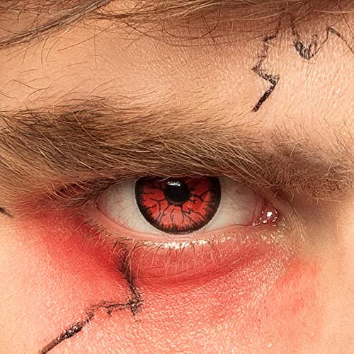 Boland - Farbige Motiv Kontaktlinsen, 2 Stück, Wochenlinsen ohne Sehstärke, Alltag, Karneval, Mottoparty | Kontaktlinsen ohne Stärke für Karneval, Mottoparty und Halloween