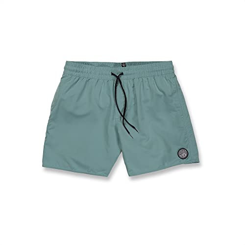 Volcom Lido Solid Herren-Badehose, 40,6 cm, Blau (Coastal Blue), XXL