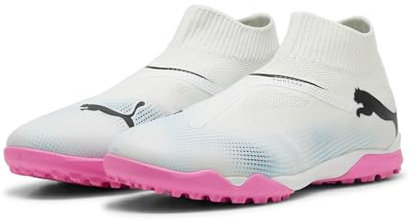 PUMA Future 7 Match+ LL TT, Soccer Shoe Hombre, White Black-Poison Pink, 44 EU