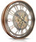 DORBOKER Wanduhr Groß mit Beweglichen Zahnrädern Moderne Industrial Steampunk XXL Vintage Retro Antike Metall Uhr für Küche Wohnzimmer Zuhause Bar Schule(76cm, Rotes Kupfer Arabische Ziffern)