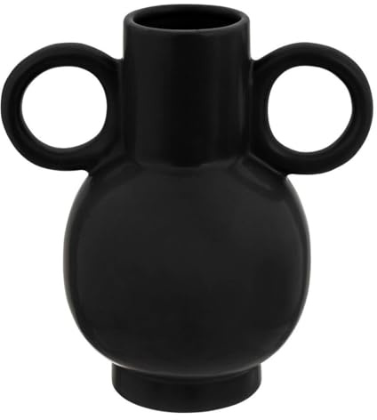 ATMOSPHERA CREATEUR D'INTERIEUR - Vaso in ceramica olme h22cm nero