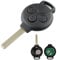 Heart Horse 3 Tasti Ricambio Chiave per Telecomando per Auto Compatibile con Mer-ce-des Be-nz Smart Fortwo 451 Roadster Crossblade Chiave Guscio con 433Mhz PCF7941 Chip e Lama & Batteria