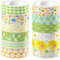 CC HOME Ostern Washi Tape 12 Rollen, 15mm Ostereier Washi Tape Set, Masking Tape Dekorative Papier Aufkleber zum Verpacken von Geschenken, DIY Kunst Handwerk
