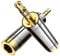 MOSWA Adaptateur Jack Stéréo 3,5 mm Mâle vers 6,35 mm Femelle pour Amp Adapter, Guitars, Speakers, Tablet, Phones, Mixer, Electronic Piano (2 Pack)