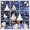 Hianjoo Vetrofanie Natalizie, 9 Fogli 156 Pezzi Adesivi Decorativi da Parete Scena di Neve con Babbo Natale Alberi di Natale Jingle Bell Regali Orso Polare Adesivi elettrostatici in PVC