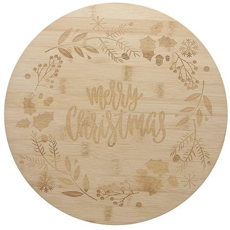 Tognana Lazy Winter, tagliere girevole 33 cm, bamboo, marrone