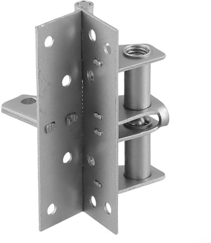 Charnière invisible à ressort à fermeture automatique, design dissimulé (argenté)