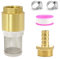 SRJQXH Vanne Non Retour Pompe, 3/4 Clapet Anti Retour, Filtre en Acier Inoxydable, Laiton Crépine Aspiration, avec Raccord Mâle 3/4 et Ruban Brut, pour Tuyau D'aspiration, Pompe