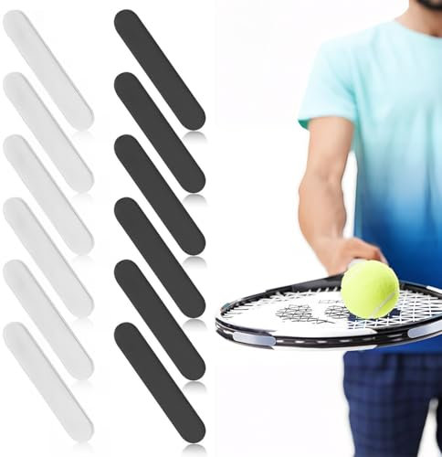 XOXVURI Lead Tape For Tennis Rackets 12 Pieces Lead Tape Self-Adhesive Golf, Pickleball Paddle Lead Tape Lead Tape Self-Adhesive To Protect Paddle Edge Protection, Increase Counterweight