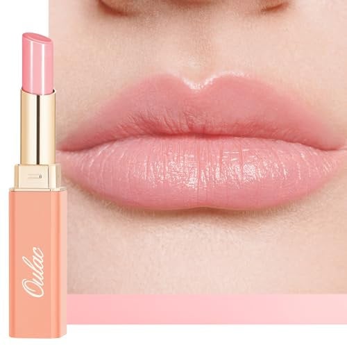 Oulac 2 in1 Lippenstift und Lip Balm, Saftiger und Glänzender lippenpflege Lippenstift,Geschmeidige und Hydratisierte Lippen, Glänzendes Finish für trockene, rissige Lippen, Vegan (22)