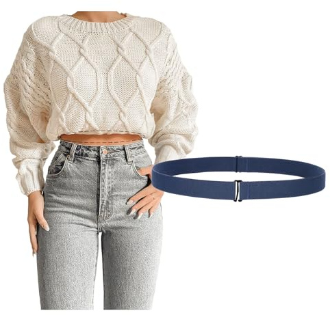 JASGOOD Crop Top Tuck Waist Band Adjustable Band Tucking Sweaters Shirts Elastic Stretch Belts for Women Men Change Style of Your Tops