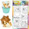 CHGCRAFT Niedlicher Corgi Clear Stempel Spielende Hunde Transparente Bastel Stempel für DIY Scrapbooking Fotoalbum Dekorative Karten Machen, Hundehaus und Haustiere, 6.3x4.3 Zoll