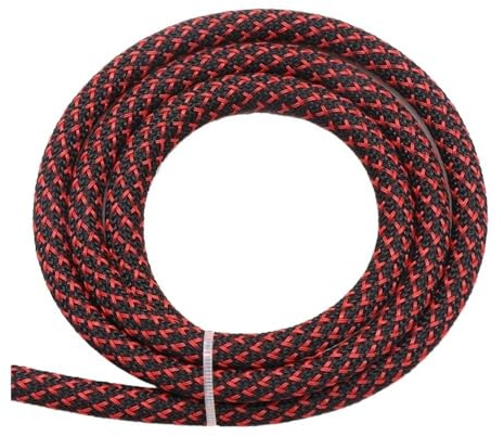 VONCYKI 1~50m Black-Red PET Braid Sleeves 2/4/6/8/10/12/14/16/20/25/30/40/50mm High Density Insulated Snake Skin Cable Wrap Sheath(12MM_2 METERS)