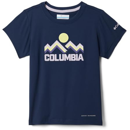 Columbia Tech Trail Utility-T-Shirt für Jugendliche, kurzärmlig, technisch, kurzärmelig, Collegiate Navy/Rainbow Ridge, Größe XL