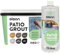 GLEAN Patio Grout PURE LIGHT GREY 15kg + Patio Sealer Natural Finish 1 Litre | Jointing Compound | Brush In Patio Grout For Paving Patios & Block Paving + Water Based Sealer