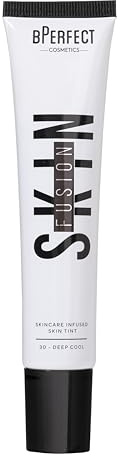 BPerfect Skin Fusion Skin Tint SPF 25 – Lightweight, Buildable Skincare Hybrid for a Radiant, Natural-Look Base – Shade 30 Deep Cool, 30ml