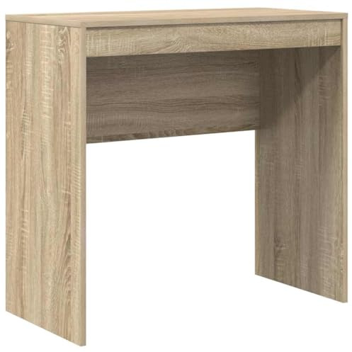 vidaXL Schreibtisch Sonoma Eiche 80 x 40 x 76 cm Holzwerkstoff, Wohnzimmer Schreibtisch, modern, robust, rechteckig, mit viel Stauraum, kompakt, perfekt für Studenten.