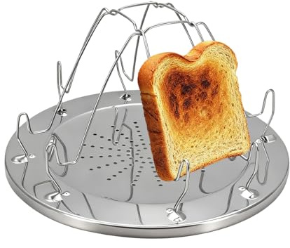 Yuhtech Camping Toaster, Falttoaster für Outdoor, Party, BBQ, Herd, Gasherd