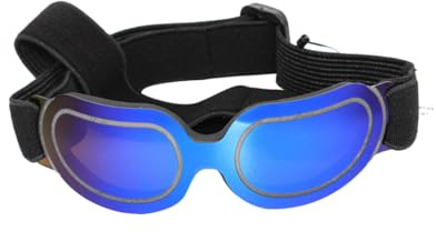 Toyvian Witzige Bunte Hundesonnenbrille aus Metall und PC Verstellbar Leicht und Langlebig Lustiges Party Accessoire für Hunde und Katzen