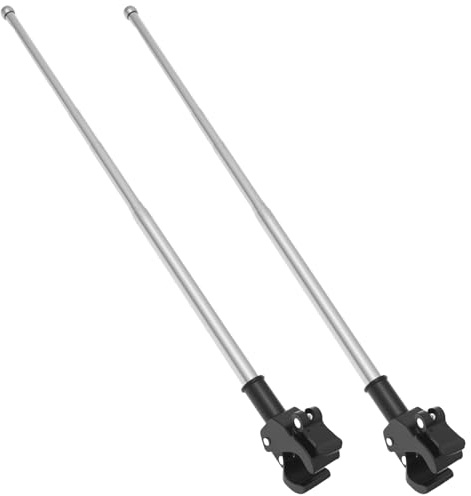 BAODBF Mástil de bandera de moto ajustable de 2 piezas, fácil instalación, universal, flexible, para ciclismo al aire libre