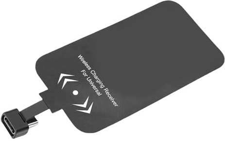 TIKATARER Wireless Charging Receiver Adapter for A71 A70 A51 A10 Phone, Thin Wireless Charger Receiver Module for Android USB Type C Phones