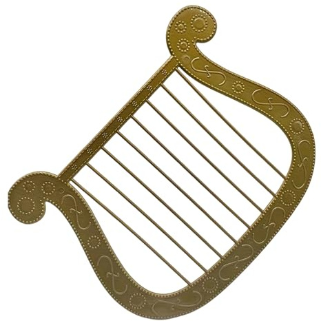 Ranuw Professionelle Harfen Requisiten mit authentischen, ideal für Theaterverleih und Familientreffen Sicheres Rollenspielinstrument für Kinder