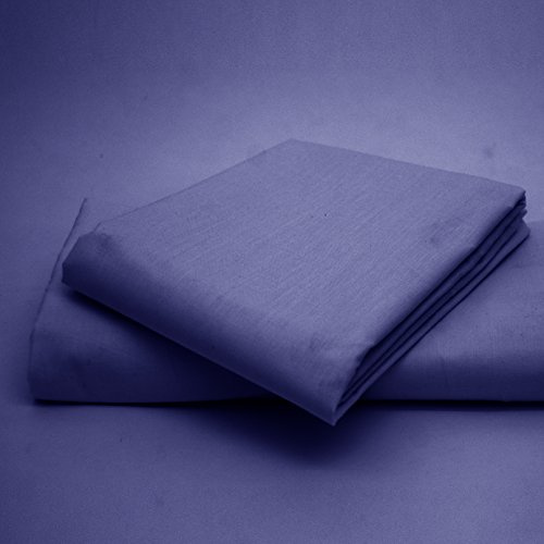 Non-Iron EASY CARE 16 (40cm) Extra Deep Fitted Bed Sheet - PERCALE Quality for Thick MATTRESS - Single, Double, King & Super King- ALL UK SIZES NEW (Super King Size, Mid Blue)