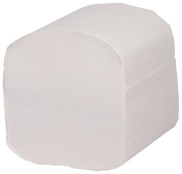 Toilettenpapier, 9.000 Blatt Toilet Tissue, 2-lagig, 100% Zellstoff, gefaltet, wasserlöslich, Einzelblatt